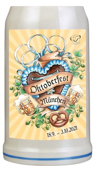 Offizieller Oktoberfest München Bierkrug  2021